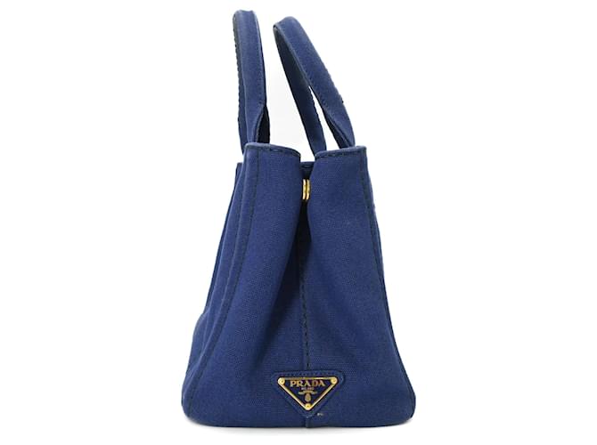 Prada Canapa Tote Tasche Blau - Ansicht 4