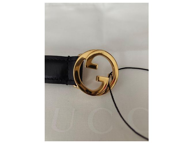 Gucci Marmont Gürtel aus schwarzem Leder - Ansicht 9