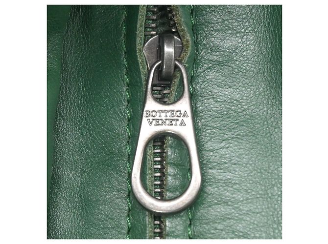 Borsa a Spalla Verde Intrecciato di Bottega Veneta - vista 10