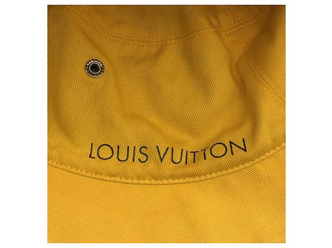 Cappello bucket in denim Monogram Louis Vuitton Nero - vista 9