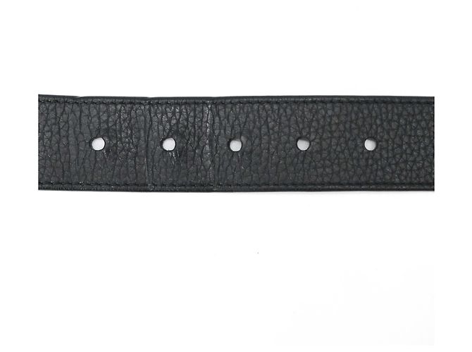 Louis Vuitton Gürtel Pont Neuf aus Taurillon-Leder Schwarz - Ansicht 12