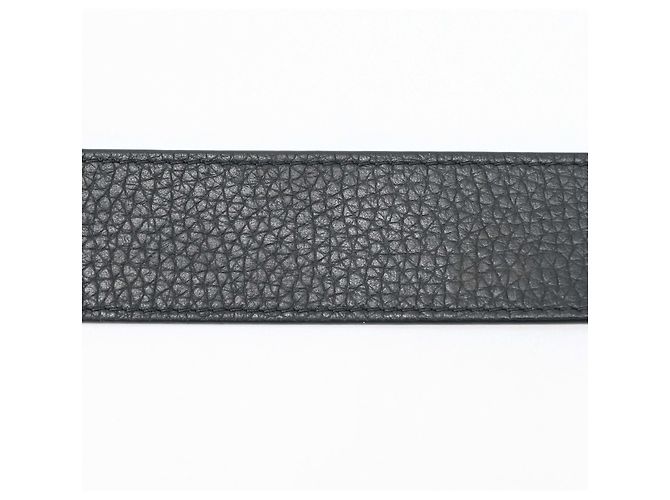 Louis Vuitton Gürtel Pont Neuf aus Taurillon-Leder Schwarz - Ansicht 16