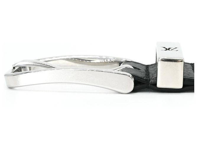 Louis Vuitton Gürtel Pont Neuf aus Taurillon-Leder Schwarz - Ansicht 6