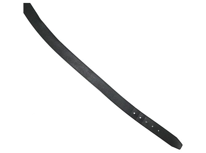 Louis Vuitton Gürtel Pont Neuf aus Taurillon-Leder Schwarz - Ansicht 9