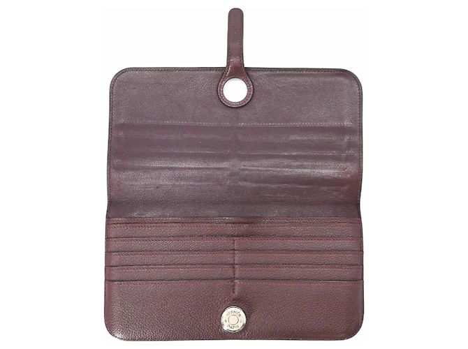 Hermès Cartera Larga Dogon HERMES Castaño - vista 6