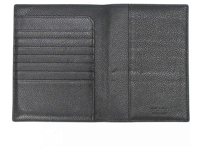Funda para pasaporte Prada en Saffiano Negro - vista 5
