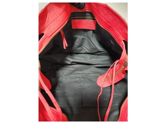 Balenciaga Agneau Classic Hardware City Kardinalrot Pink - Ansicht 12