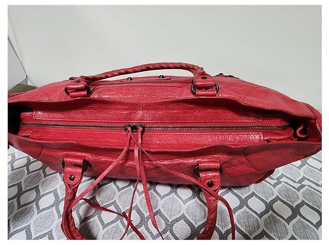 Balenciaga Agneau Classic Hardware City Kardinalrot Pink - Ansicht 5