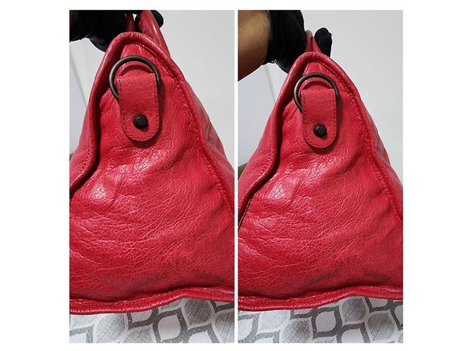 Balenciaga Agneau Classic Hardware City Kardinalrot Pink - Ansicht 9