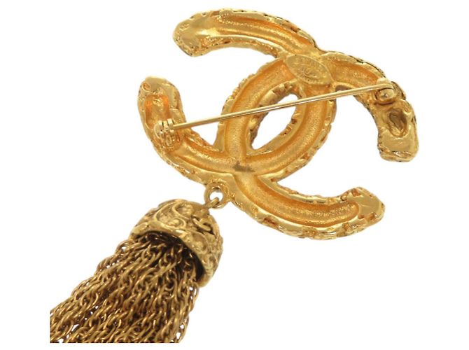 Spilla a frange Coco Mark 95A in oro lava di Chanel D'oro - vista 5