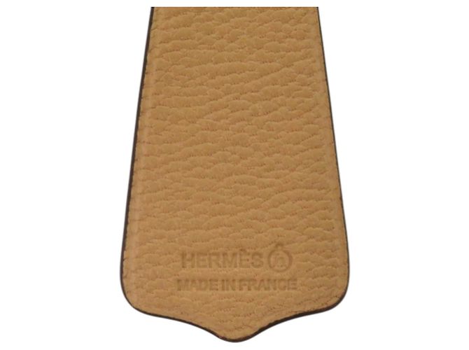 Chaveiro de couro Toucan Petit H da Hermès Vermelho Bege - vista 4
