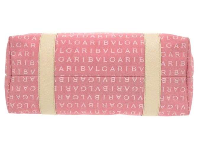 Bulgari Borsa Tote Logomania Bvlgari Rosa - vista 4