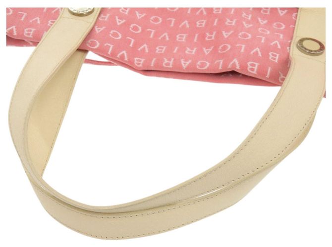 Bulgari Borsa Tote Logomania Bvlgari Rosa - vista 5
