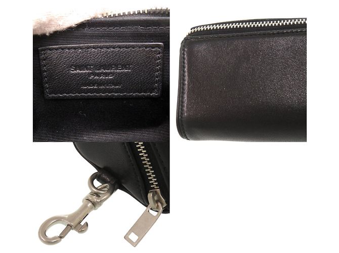 Borsa a spalla in pelle Yves Saint Laurent Nero - vista 7