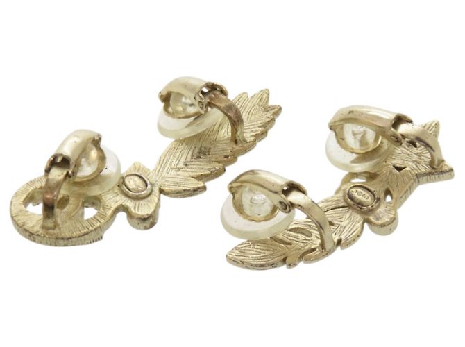 Orecchini a clip in piume a forma di stella con il logo Coco di Chanel D'oro - vista 2
