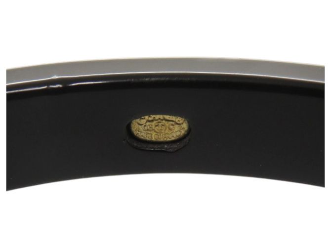 Bracciale nero Chanel con perle finte - vista 5