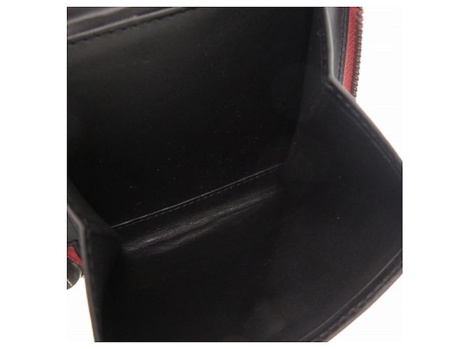 Loewe Anagram Leder Bi-Fold Geldbörse Schwarz Pink - Ansicht 6