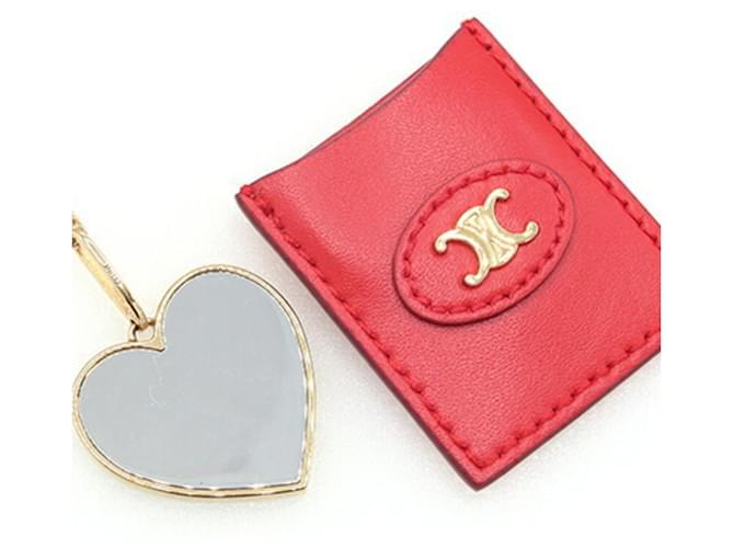 Céline Collana Pendente Specchio Cuore Triomphe Celine Rosso D'oro - vista 3