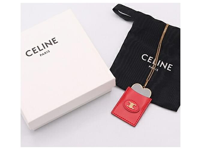 Céline Collana Pendente Specchio Cuore Triomphe Celine Rosso D'oro - vista 8