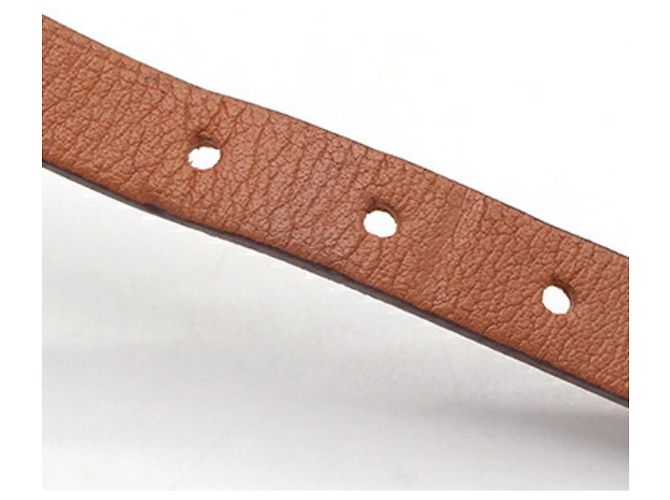 Bracciale Charm Etrier Double Tour Hermès Marrone - vista 5