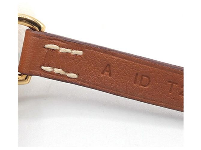 Bracciale Charm Etrier Double Tour Hermès Marrone - vista 6