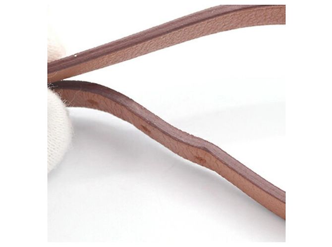 Bracciale Charm Etrier Double Tour Hermès Marrone - vista 7