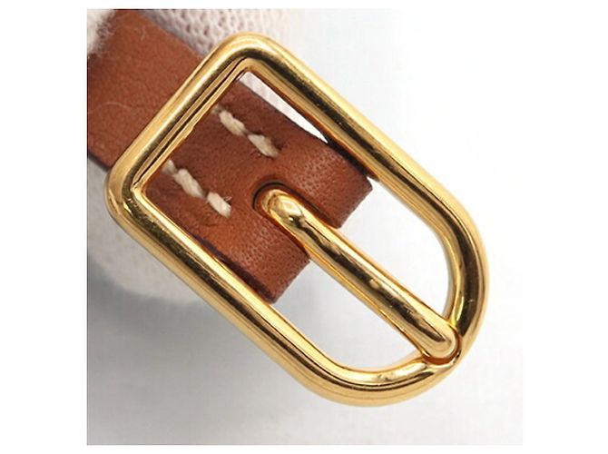 Bracciale Charm Etrier Double Tour Hermès Marrone - vista 9