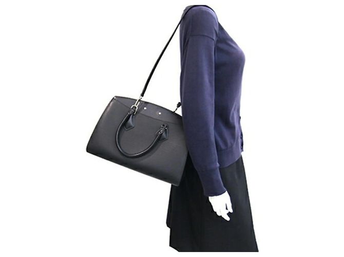 Borsa Louis Vuitton Epi Soufflot MM Nero - vista 10