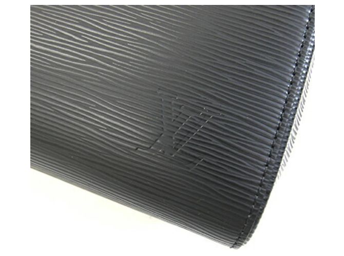 Borsa Louis Vuitton Epi Soufflot MM Nero - vista 4