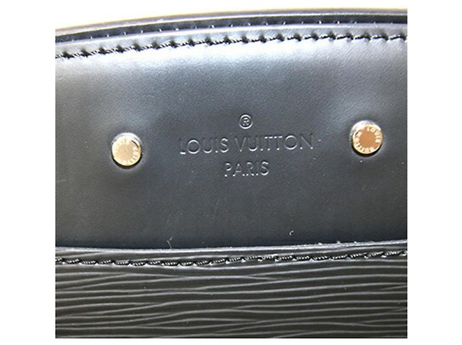 Borsa Louis Vuitton Epi Soufflot MM Nero - vista 7