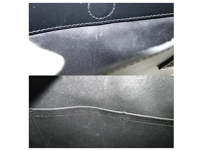 Borsa Louis Vuitton Epi Soufflot MM Nero - vista 9