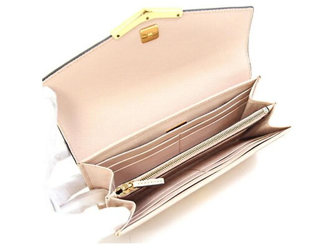 Fendi Bi-Fold Langbörse Pink Hellblau - Ansicht 4