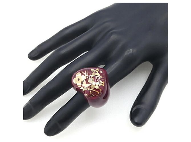 Anello Louis Vuitton in Rouge Fauviste Rosso - vista 8