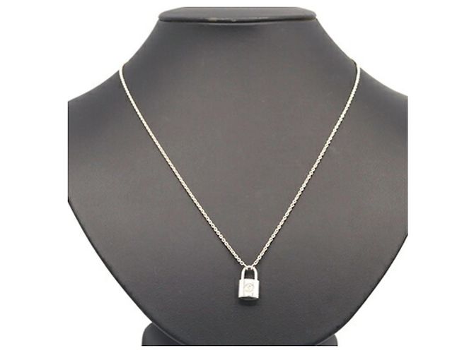 Collar Péndulo Silver Lockit Louis Vuitton Plata - vista 7
