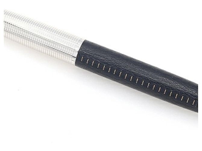 Louis Vuitton Füllfederhalter Dock Leder Schwarz/Silber - Ansicht 2