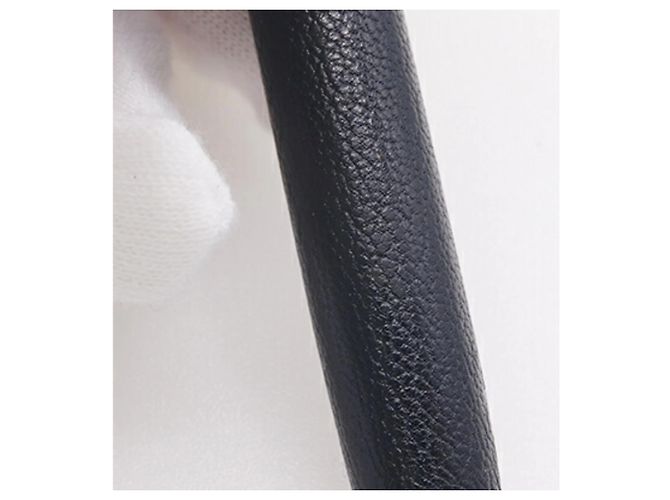 Louis Vuitton Füllfederhalter Dock Leder Schwarz/Silber - Ansicht 6