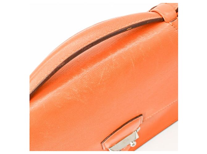 Sac à dépêches Hermès HERMES Bolsa Dépêches 27 em Laranja - vista 10