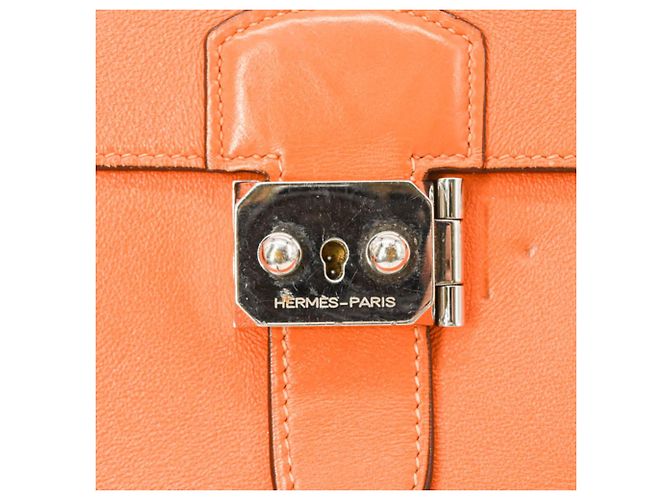 Sac à dépêches Hermès HERMES Bolsa Dépêches 27 em Laranja - vista 11