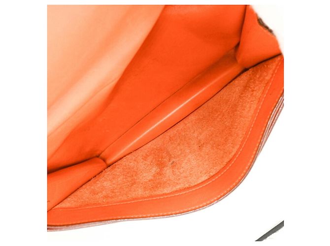 Sac à dépêches Hermès HERMES Bolsa Dépêches 27 em Laranja - vista 13