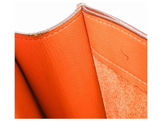 Sac à dépêches Hermès HERMES Bolsa Dépêches 27 em Laranja - vista 16
