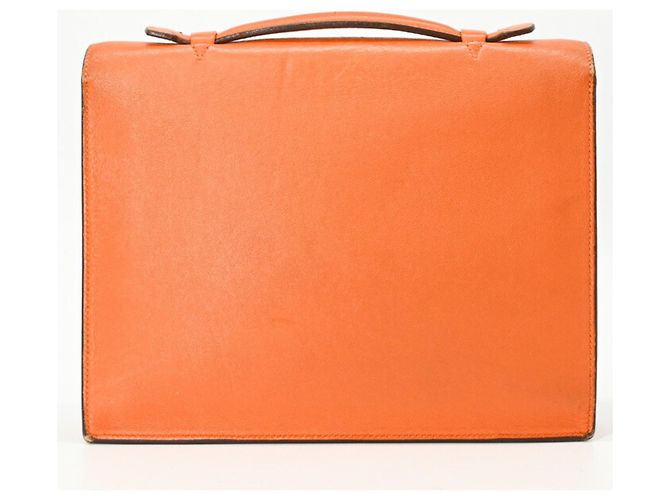 Sac à dépêches Hermès HERMES Bolsa Dépêches 27 em Laranja - vista 2