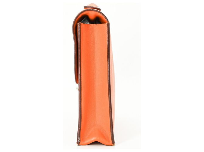 Sac à dépêches Hermès HERMES Bolsa Dépêches 27 em Laranja - vista 3