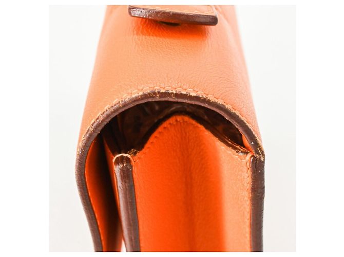 Sac à dépêches Hermès HERMES Bolsa Dépêches 27 em Laranja - vista 8