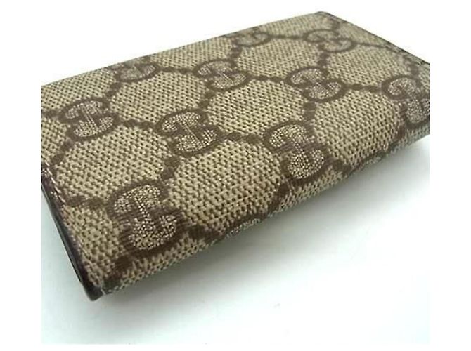 Estuche para llaves GG Supreme de GUCCI Azul Beige - vista 2