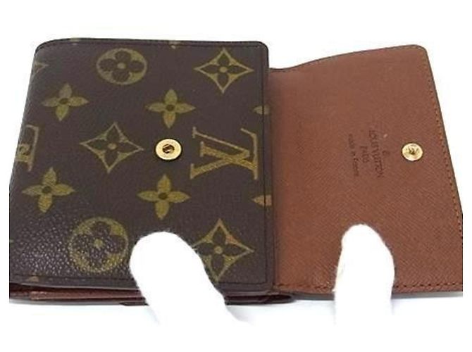 Carteira dobrável Monogram Louis Vuitton Marrom - vista 3