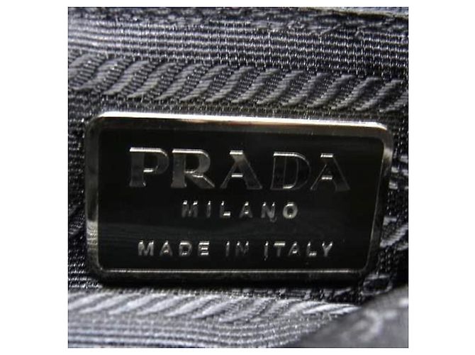 Tote Prada Schultertasche B8422 Schwarz Grün - Ansicht 6