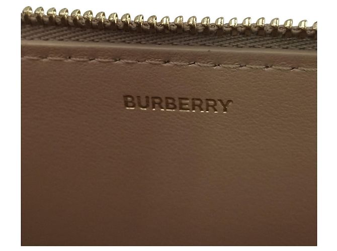 Clutch in tela con monogramma TB di Burberry Beige - vista 9