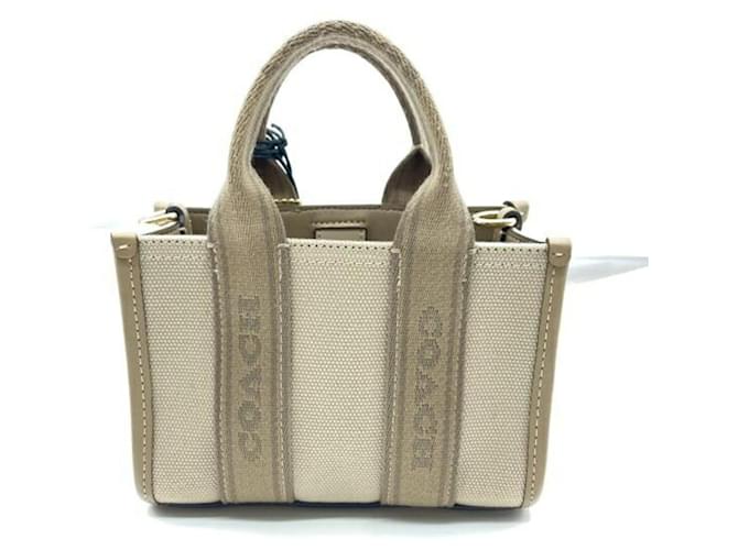 Borsa tote mini beige Coach - vista 2