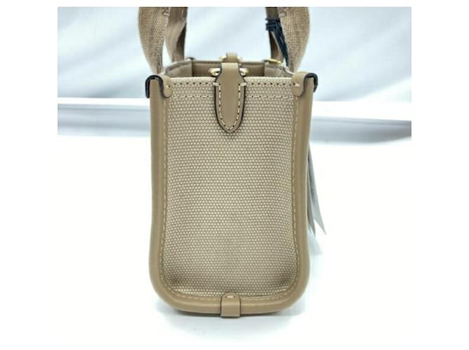 Borsa tote mini beige Coach - vista 3