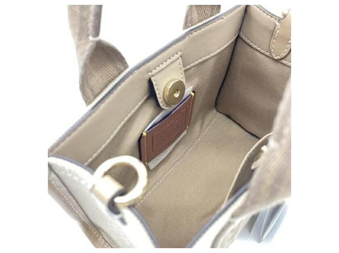 Borsa tote mini beige Coach - vista 6